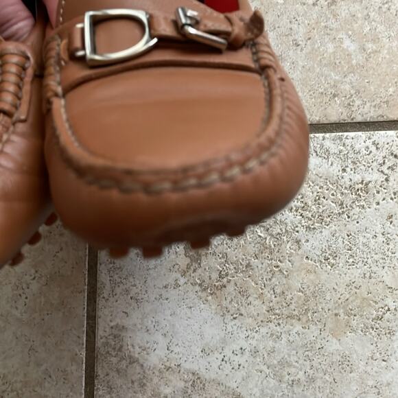 RALPH LAUREN COLLECTION DASITA Tan Leather Driver Loafer Moccasin Shoes - Picture 12 of 16